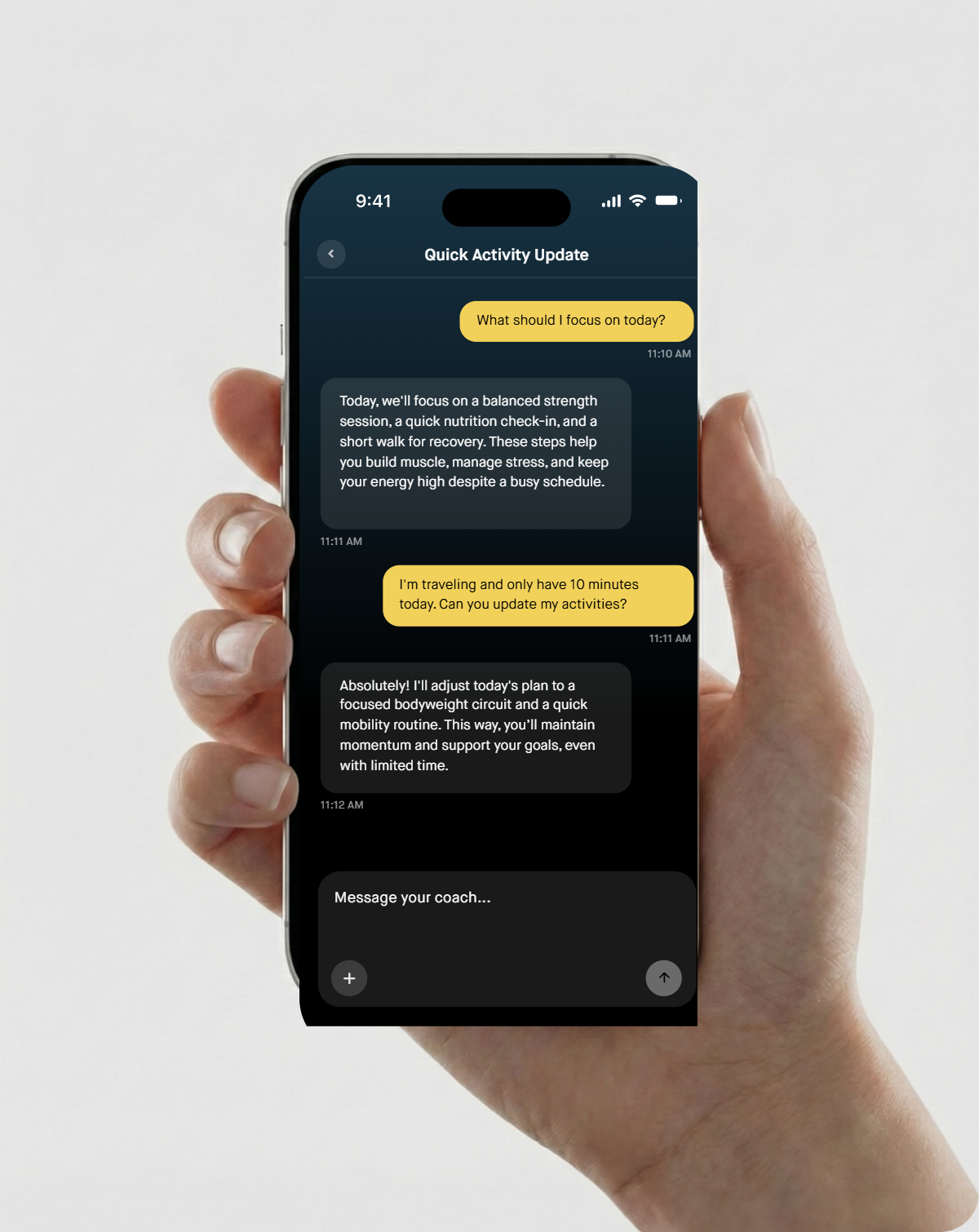 SmartFit app — AI Featured Activity